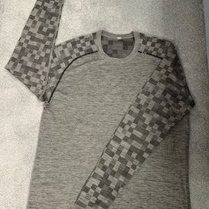 LULULEMON Gray XL Metal Vent Tech Long Sleeve LS T